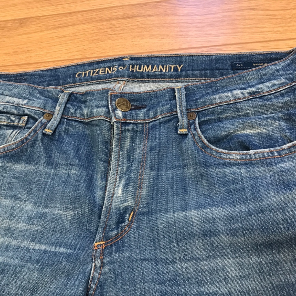 Citizens of Humanity “Ava” low-rise straight leg jeans (size 30) - Picture 6 of 12